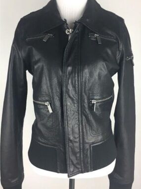 Line The Label Lambskin Leather Jacket - Size S